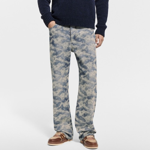루이비통 남성 트렌디 청바지 - Louis vuitton Mens Trendy Jeans - lvc12894x