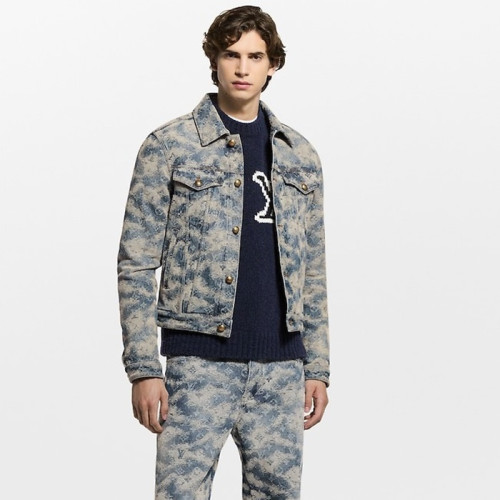 루이비통 남성 데님 자켓 - Louis vuitton Mens Denim Jacket - lvc12902x