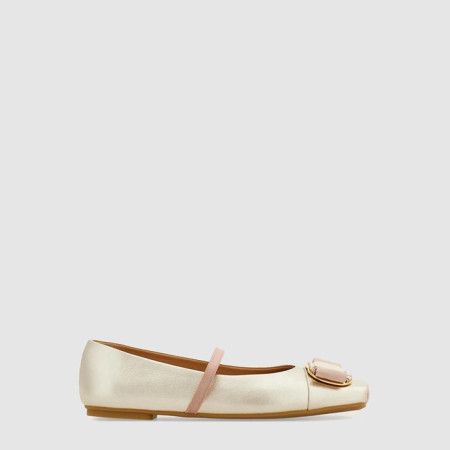 페라가모 여성 뉴 바라 플레이트 발레 플랫 - Ferragamo Womens New Vara Plate Ballet Flats - fes8893x