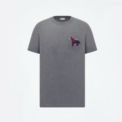 디올 남성 라운드 반팔 티셔츠 - Dior Mens Round Tshirt - dic12919x