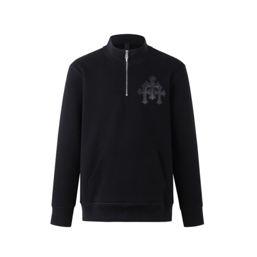 크롬하츠 남성 집업 맨투맨 - Chrome Hearts Mens Zip-up Tshirt - chc12929x