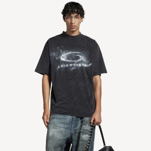 발렌시아가 남성 라운드 반팔 티셔츠 - Balenciaga Mens Round Tshirt - bac12930x