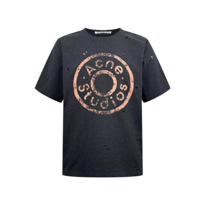 아크네 남성 레이어드 로고 반팔티 - Acne Mens Layered Logo Tshirt - anc12931x