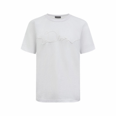 디올 남성 라운드 반팔 티셔츠 - Dior Mens Round Tshirt - dic13002x