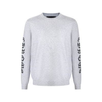 크롬하츠 남성 라운드 니트웨어 - Chrom hearts Mens Round Knitwear - chc13007x