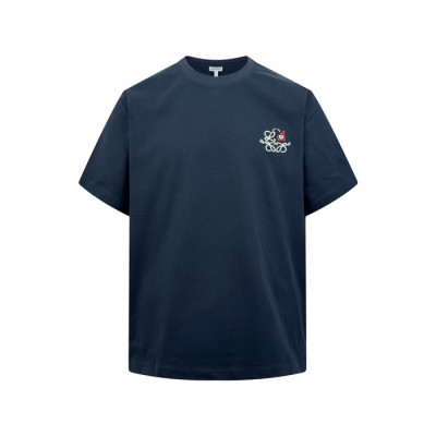 로에베 남성 라운드 반팔티 - Loewe Mens Round Tshirt - loc13015x