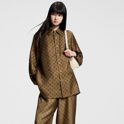 루이비통 여성 실크 셔츠 - Louis vuitton Womens Silk Shirt - lvc13017x