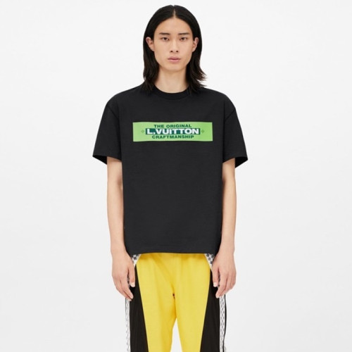 루이비통 남성 라운드 반팔 티셔츠 - Louis vuitton Mens Round Tshirt - lvc13025x