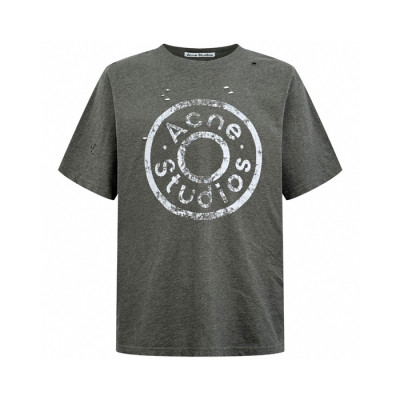 아크네 남성 레이어드 로고 반팔티 - Acne Mens Layered Logo Tshirt - anc13033x