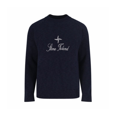 스톤아일랜드 남성 크루넥 니트 - Stone Island Mens Round Knitwear - stc13038x
