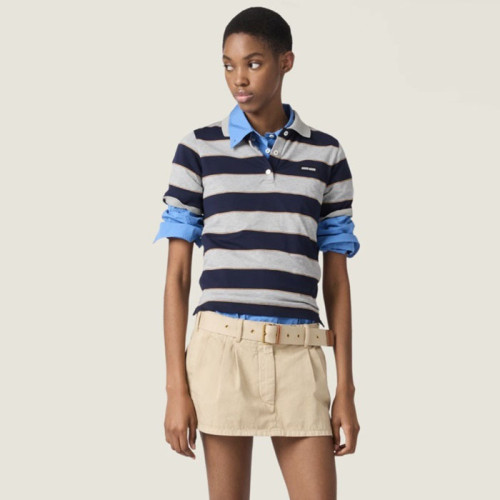 미우미우 여성 폴로 티셔츠 - Miumiu Womens Polo Tshirt - mic13049x