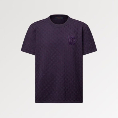 루이비통 남성 라운드 반팔 티셔츠 - Louis vuitton Mens Round Tshirt - lvc13058x