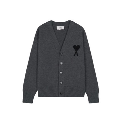 아미 남/녀 브이넥 가디건 - Ami Unisex V-neck Cardigan - amc13060x