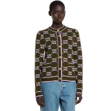 구찌 여성 라운드 가디건 - Gucci Womens Round Cardigan - guc13061x