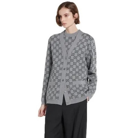 구찌 여성 브이넥 가디건 - Gucci Womens V-neck Cardigan - guc13062x