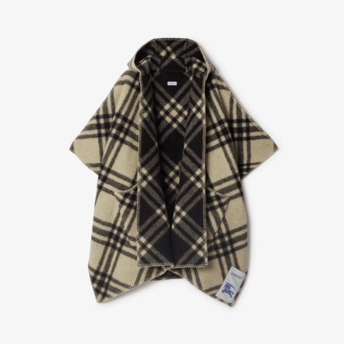 버버리 여성 리버시블 체크 울 케이프 - Burberry Womens Reversible Check Wool Cape - acc6778x