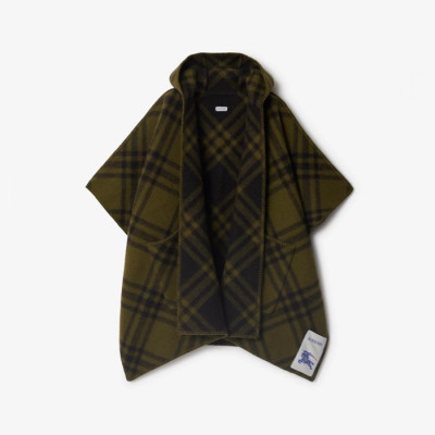 버버리 여성 리버시블 체크 울 케이프 - Burberry Womens Reversible Check Wool Cape - acc6779x