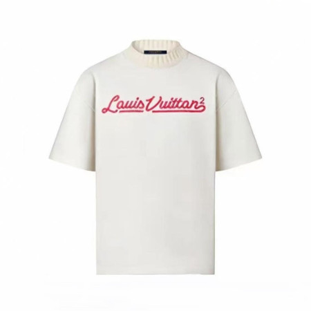 루이비통 남성 라운드 반팔 티셔츠 - Louis vuitton Mens Round Tshirt - lvc13144x