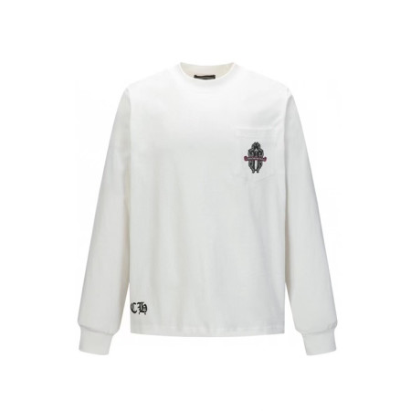 크롬하츠 남성 라운드 긴팔티 - Chrome Hearts Mens Round Tshirt - chc13172x