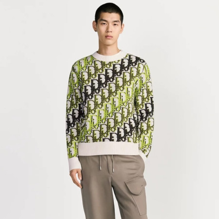 디올 남성 오블리크 스웨터 - Dior Mens Oblique Sweater - dic13211x