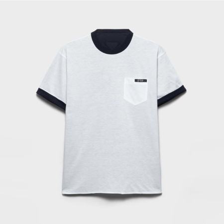 프라다 남성 양면 라운드 반팔티 - Prada Mens Round Tshirt - prc13215x