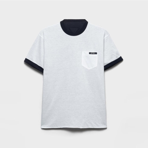 프라다 남성 양면 라운드 반팔티 - Prada Mens Round Tshirt - prc13215x