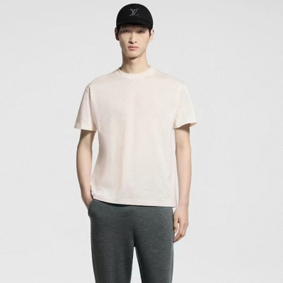 루이비통 남성 라운드 반팔 티셔츠 - Louis vuitton Mens Round Tshirt - lvc13258x