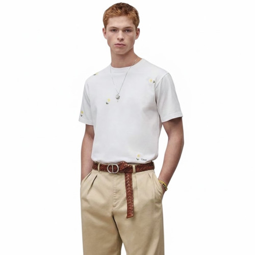 디올 남성 라운드 반팔 티셔츠 - Dior Mens Round Tshirt - dic13262x