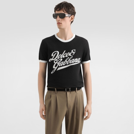 돌체앤가바나 남성 라운드 반팔 티셔츠 - Dolce&Gabbana Mens Round Tshirt - doc13294x