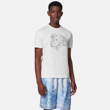 베르사체 남성 반팔 티셔츠 - Versace Mens Round Tshirts - vec13309x