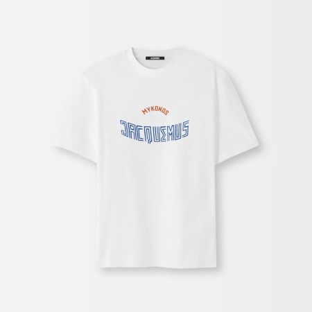 자크뮈스 남성 라운드 반팔티 - Jacquemus Mens Round Tshirt - jac13357x