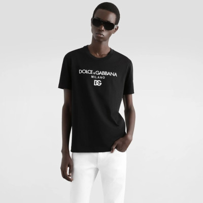 돌체앤가바나 남성 라운드 반팔 티셔츠 - Dolce&Gabbana Mens Round Tshirt - doc13386x