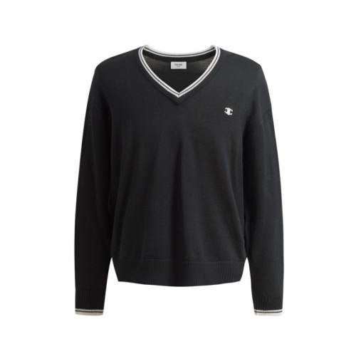 셀린느 남성 브이넥 스웨터 - Celine Mens V-neck Sweater - cec13390x