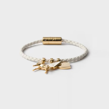 프라다 남/녀 이니셜 팔찌 - Prada Unisex Initial Bangle - acc6931x