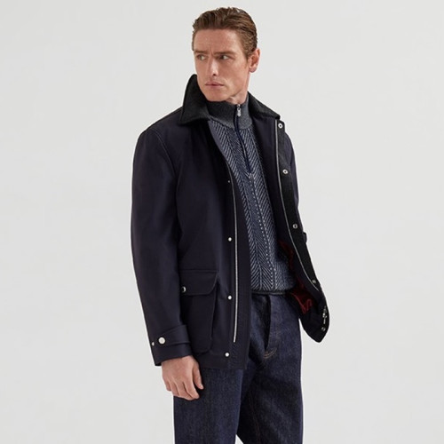 브루넬로쿠치넬리 남성 폴로 재킷 - Brunello Cucinelli Mens Polo Jacket - brc13416x