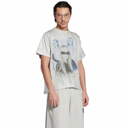 발렌시아가 남성 라운드 반팔 티셔츠 - Balenciaga Mens Round Tshirt - bac13384x