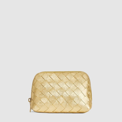 보테가 베네타 여성 스몰 인트레치아토 뷰티 파우치 - Bottega Veneta Womens Small Intrecciato Beauty Pouch - bvb13343x