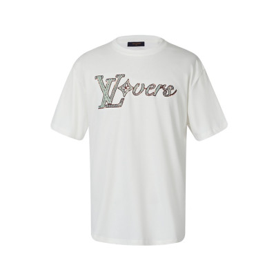 루이비통 남성 라운드 반팔 티셔츠 - Louis vuitton Mens Round Tshirt - lvc13417x