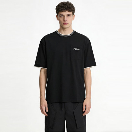 프라다 남성 라운드 반팔티 - Prada Mens Round Tshirt - prc13441x