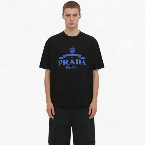 프라다 남성 라운드 반팔티 - Prada Mens Round Tshirt - prc13442x
