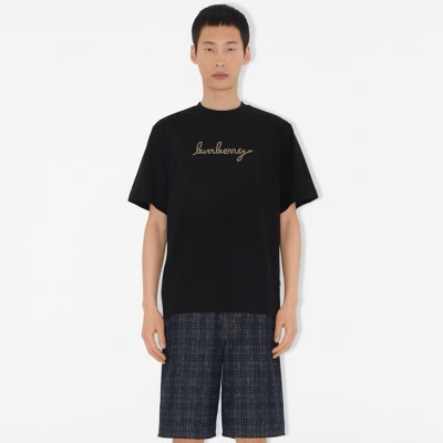 버버리 남성 라운드 반팔 티셔츠 - Burberry Mens Round Tshirt - buc13477x