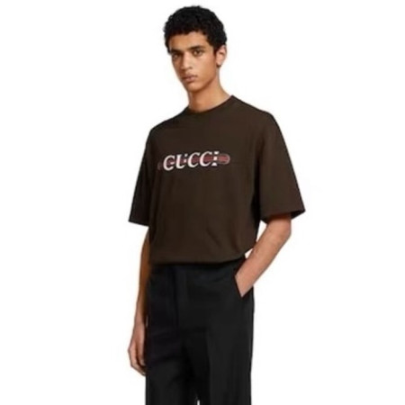 구찌 남성 라운드 반팔티 - Gucci Mens Round Tshirt - guc13491x