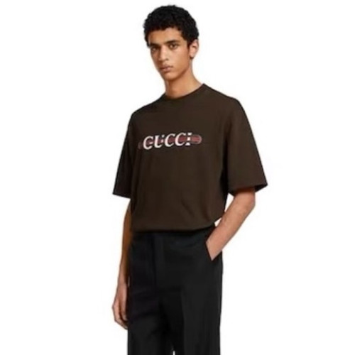 구찌 남성 라운드 반팔티 - Gucci Mens Round Tshirt - guc13491x