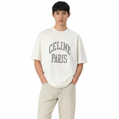 셀린느 남성 반팔 티셔츠 - Celine Mens Round Tshirt - cec13507x