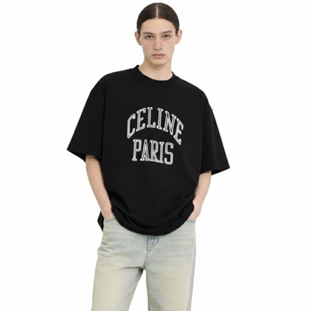 셀린느 남성 반팔 티셔츠 - Celine Mens Round Tshirt - cec13508x