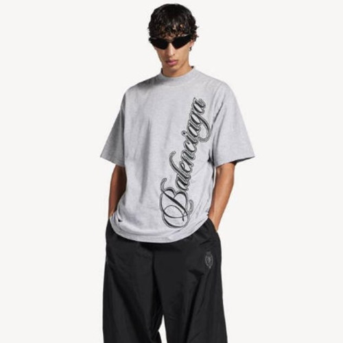 발렌시아가 남성 라운드 반팔 티셔츠 - Balenciaga Mens Round Tshirt - bac13513x