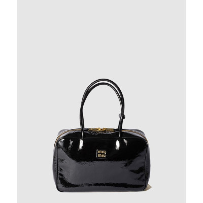 미우미우 여성 나플락 페이턴트 가죽 보 백 - Miumiu Womens Naflac Patent Leather Bow Bag - mib13445x