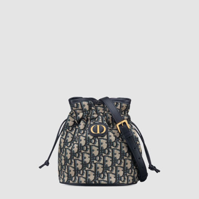 디올 여성 30 Montaigne 드로우스트링 미니 버킷백 - Dior Womens 30 Montaigne Drawstring Mini Bucket Bag - dib13482x
