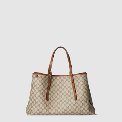 구찌 여성 GG 엠블럼 라지 토트백 - Gucci Womens GG Emblem Large Tote Bag - gub13593x