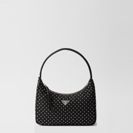 프라다 여성 스터드 리에디션 리나일론 미니백 1BC515 - Prada Womens Studded Re-edition Re-Nylon Mini Bag - prb13610x